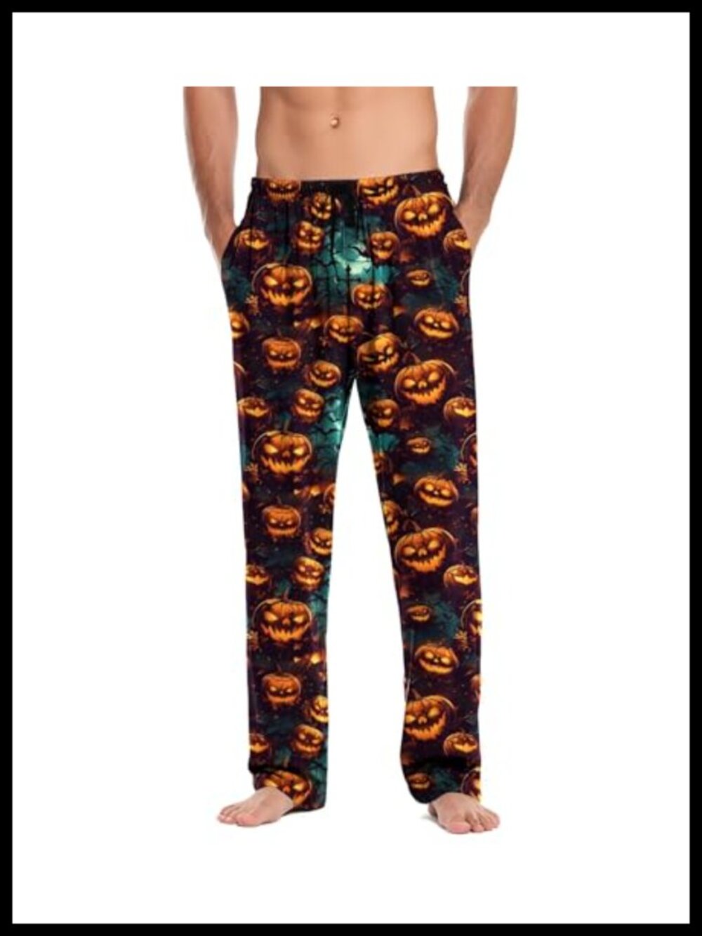 Men's Soft Comfy Pajama Pants Sleep Lounge Bottoms with Pockets